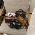 Cross-border European and American Style Vintage Niche Handbag 2026 Autumn/Winter New Fashion Commuter Crossbody Lunch Box Small Square Bag
