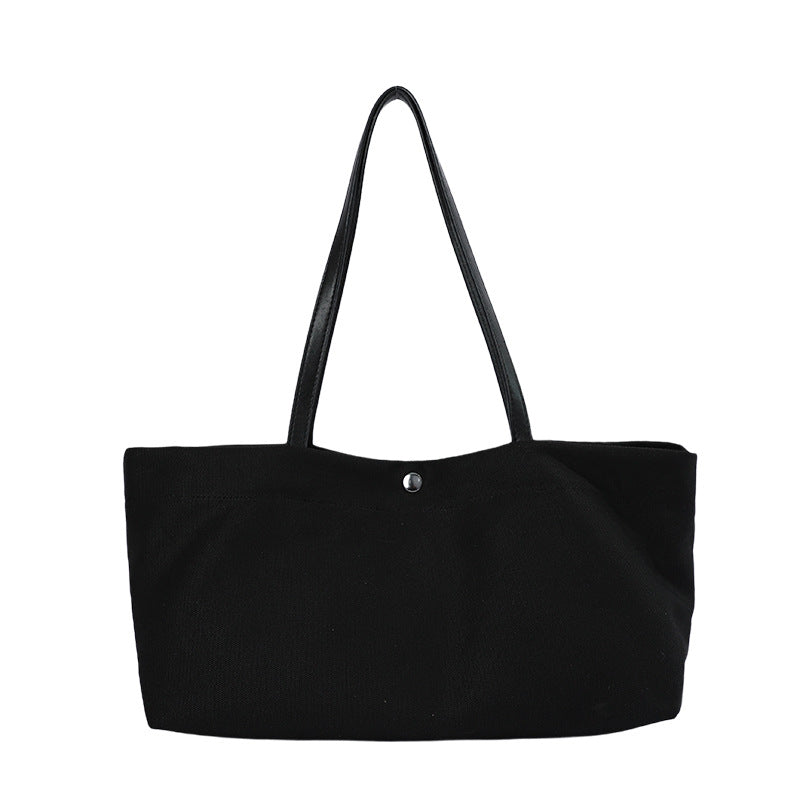 Old Money Style Women's Bag Korean Version Tote Bag Large Capacity Minimalist Versatile Student Handbag Commuter Shoulder Bag