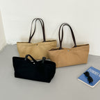Old Money Style Women's Bag Korean Version Tote Bag Large Capacity Minimalist Versatile Student Handbag Commuter Shoulder Bag