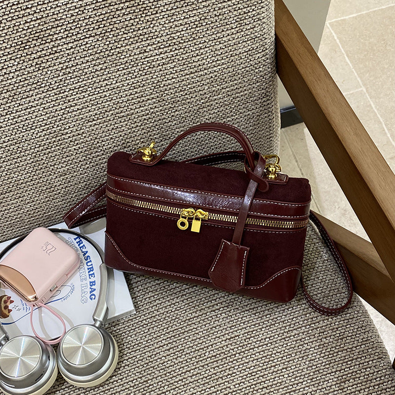 Cross-border European and American Style Vintage Niche Handbag 2026 Autumn/Winter New Fashion Commuter Crossbody Lunch Box Small Square Bag