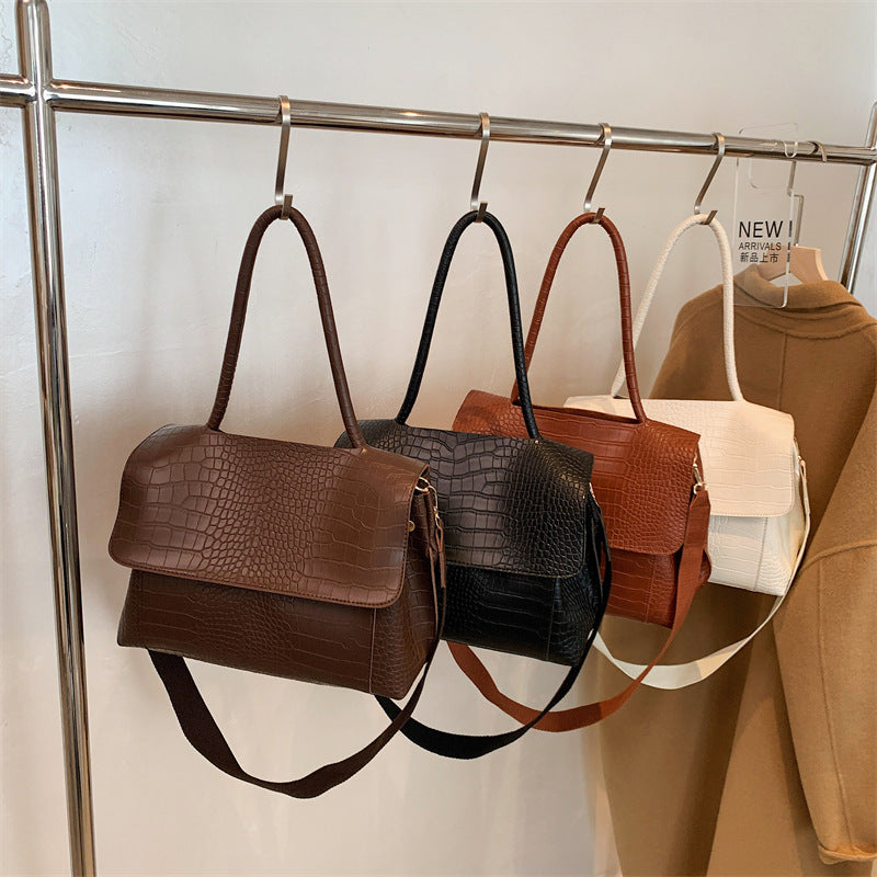 Women's Large Capacity 2026 New Style Bags Fashion Crossbody Bag Autumn/Winter Textured Shoulder Underarm Commuter Tote Bag