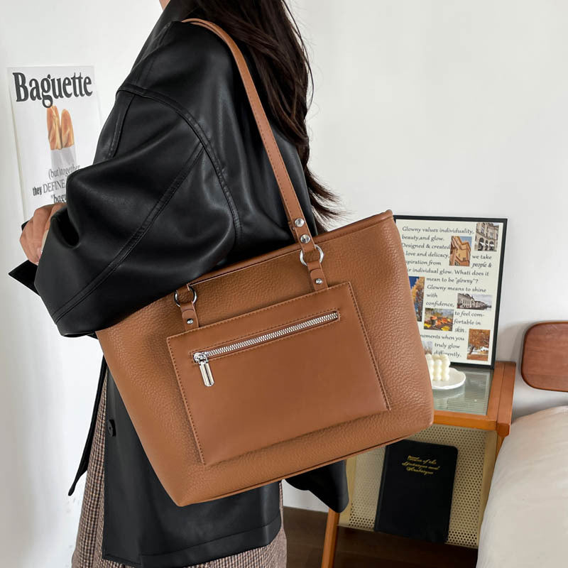 Cross-border Popular Tote Bag 2026 New Trendy Fashion Versatile Atmospheric Handbag Shoulder Bag Large Capacity Women's Bag