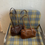 Suede Underarm Bag Women's 2026 New Style Retro Maillard Daily Commuter Versatile Shoulder Bag Pillow Bag